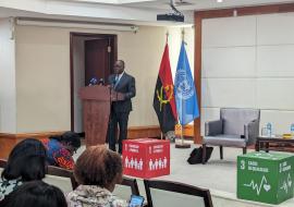 WHO delivers remarks during the Validation of the National Tuberculosis Strategic Plan