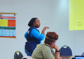 WHO officials and experts engaging in hands-on training for environmental surveillance, laying the foundation for the establishment of new ES sites in South Africa, as supported by the World Health Organization.