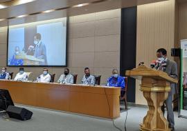 Dignitaries at the launch event for the National Multi-Sectoral Strategy and Costed Action Plan