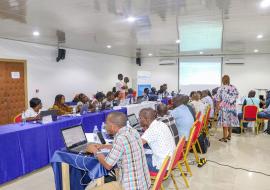 Une vue d'apprenants, participants à la formation