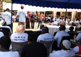 Attendees at the World TB Day celebrations at Farato Health Centre