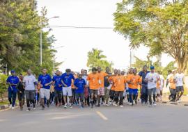 Participants in the Menya Walkathon