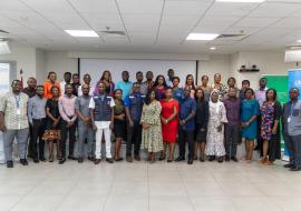 Group picture of participants of the training and facilitators