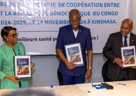 La République démocratique du Congo et l’Organisation mondiale de la Santé signent une nouvelle stratégie de coopération de quatrième génération pour répondre efficacement aux besoins de santé du pays 