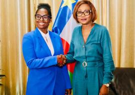 Dr BÉLIZAIRE, nouvelle Représentante de l’OMS et Mme Sylvie Baipo Temon Ministre des Affaires Etrangères