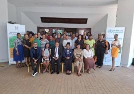 Stakeholders coming together to review and validate the Climate Change and Health Vulnerability and Adaptation Assessment Report