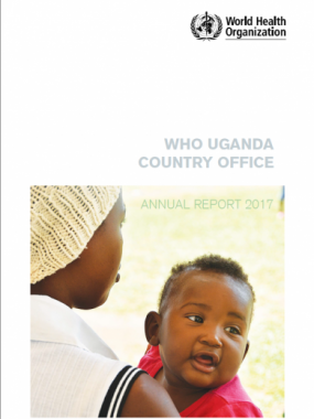 WHO Uganda Annual Report cover 