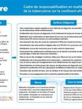 Cadre de responsabilisation en matière d’éradication de la tuberculose sur le continent africain