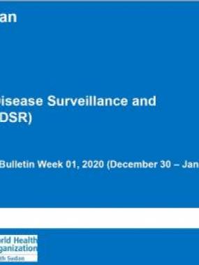 South Sudan weekly disease surveillance bulletin 2020