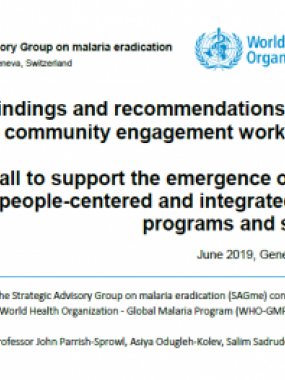  Rwanda Report on  WHO Framework on Community Engagement for Malaria Elimination