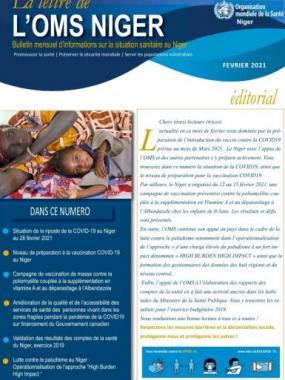 Bulletin mensuel de l’OMS Niger : février 2021