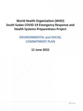 Environmental and Social Commitment Plan 