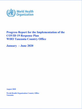 WHO Tanzania Country Office Progress Report 1 (January - June 2020)