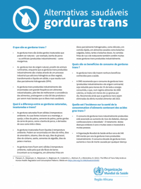 Alternativas saudáveis gorduras trans