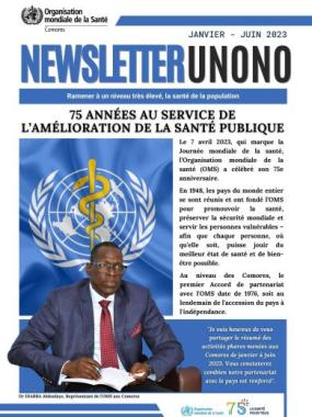 "UNONO", qui signifie "Santé" en langue comorienne, est le bulletin d'information du bureau de la Représentation de l'OMS en Union des Comores. 