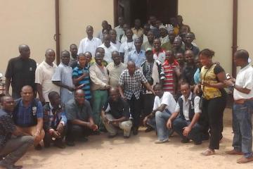 Participants in the Nimba County Advocacy and Micro-planning meeting