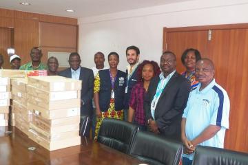  A group photograph of the MOH and WHO Officials at the   handover ceremony.