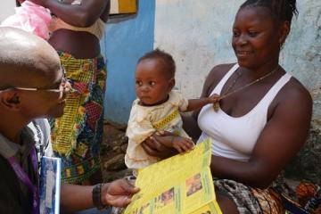 this child missed some of the routine vaccines. she was traced by a team of vaccinators by assessing her vaccination card and given the missed vaccines