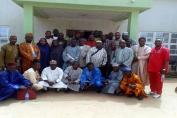 Officials from Republic of Niger and Nigeria at the cross-border planning meeting in Sokoto State, February 2014