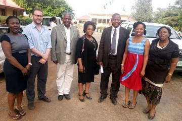 Meeting with Dr Chukwuemeka Oluoha, (3rd from the right) Executive Director, Primary Health Care Development Agency, Abia State