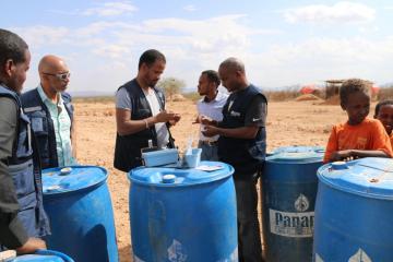 Chlorination test of water collected from Plastic drums