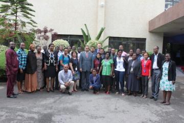 WR, Dr. Rui Gama Vaz with STOP team volunteers and facilitators