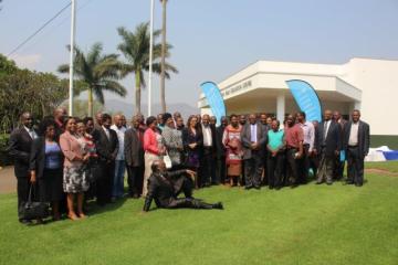 Participants of the meeting including, the Honourable Minister of Health, Senator Sibongile Ndlela-Simelane, Acting WHO Country Representative Dr Tigest Mengestu, Members of Parliament, Ministry of Health officials and WHO staff