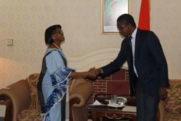 President Lungu of Zambia welcomes Dr Moeti