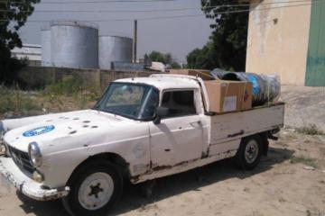 Emergency medical supplies that WHO donated to Medecins du Monde (MDM) at the State Ministry of Health warehouse