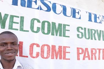 Sherrie Bangura, an Ebola survivor and founder of "Rescue team", a network of more than 90 Ebola survivors in Port Loko district, Sierra Leone WHO/P. Desloovere