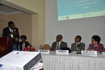 His Excellency Mr Boni Yayi addressing participants.