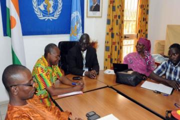 0uverture du briefing par Dr Assimawé PANA Représentant de l’OMS au Niger