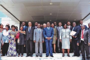 Photo de famille après la cérémonie d’ouverture de la réunion des Ministres