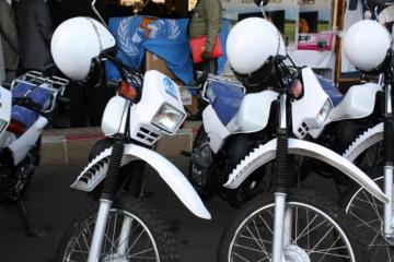 Une partie de l’assistance à la remise des dons, avec le NPOPEV de l’OMS Madagascar au premier plan