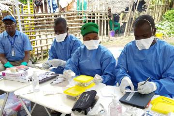 Ring vaccination is a new and vital tool in the control of Ebola. Photo: WHO/S. Oka