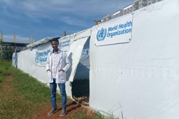 Dr Engdayehu Tessema, lead of the medical team at the Cholera Treatment Center of the Addisalem Hospital 