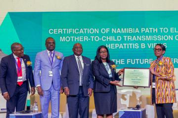 Namibia reaches key milestone in eliminating mother-to-child transmission of HIV and hepatitis B  