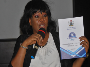 Cross River Commissioner for Health, presenting the HRH Strategic plan to the participants