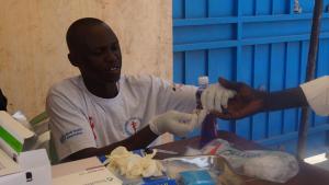 HIV testing and counselling services in Juba. Photo: WHO.