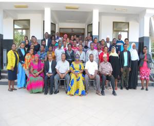 Meeting participants in a group photo