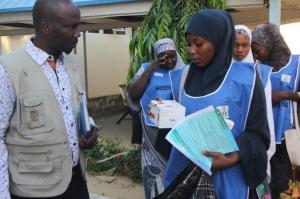 Motorized campaign creating awareness about the ongoing seasonal malaria campaign in Borno state. Photo-credit: WHO/C.E.Onuekwe