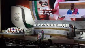 Dr Moeti at the high-level advocacy event on cancer in Africa held in Niamey