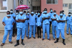 WHO Ethiopia COVID-19 Incident Management Team on a supportive supervision visit to the Gambella isolation and treatment center set up in the Gambella University premises