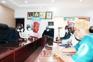 The Secretary to the Government of Niger State (SSG), Ahmed Ibrahim Matane, and members of the state Sanitation Steering committee