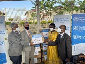 Handover of Syringes to the Ministry of Health in Uganda