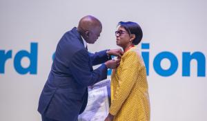 Dr Matshidiso Moeti receives Botswana’s Presidential Order for Meritorious Service Award