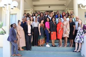 Participants with the Facilitators from HQ and AFRO during the child maltreatment training 