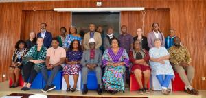 Group Photo of MOH, WHO and partners at the farewell ceremony