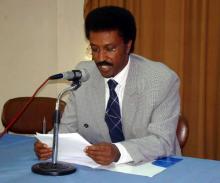 02 WCO DPC National Program Officer, Dr Yohannes Ghebrat, delivering RD’s message