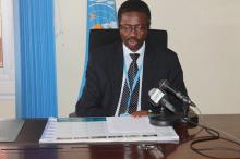 Dr. Charles Sagoe-Moses reading RD’s statement on the eve of World TB Day 2016